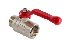 Kuglehane 3/4" muffe/nippel L-greb